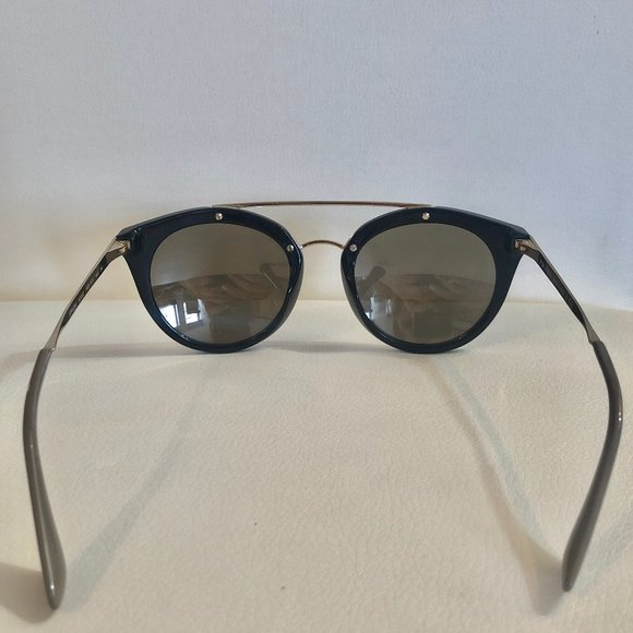 Black and Gold Prada Reflective Sunglasses - Picture 3 of 7